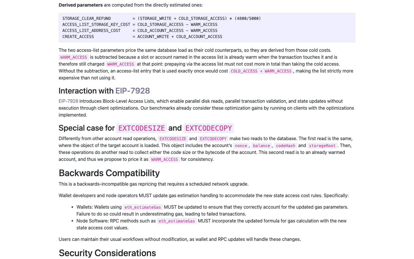EIP-8038 warns that stale gas estimation can lead to failed transactions
