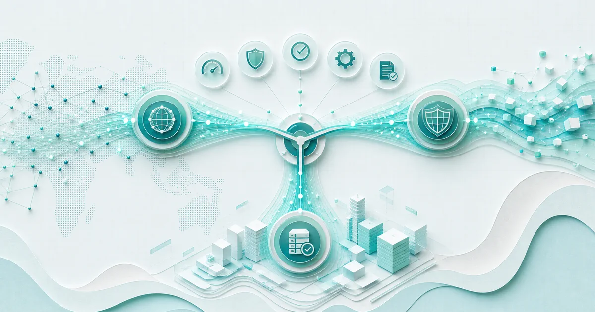 Traffic evidence routed between edge acceleration, protective filtering, and origin remediation