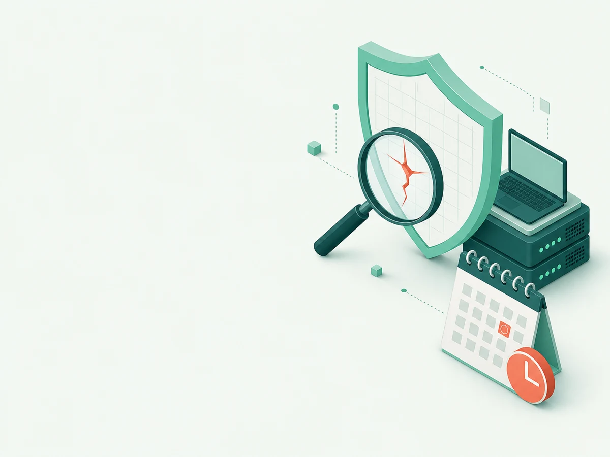 A protected application, test probe, and launch clock show an urgent prelaunch penetration-test request